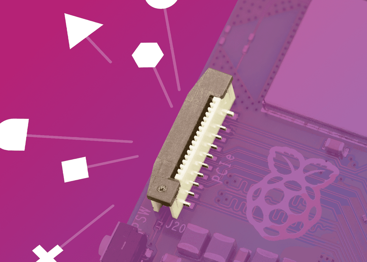 Raspberry Pi 5 PCI Express connector close-up