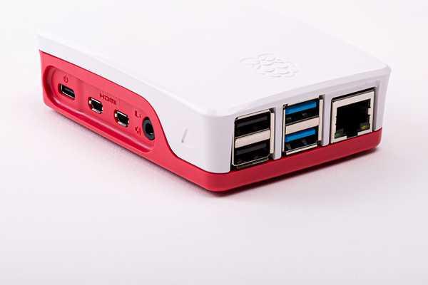 Raspberry Pi 4 Case, red and white