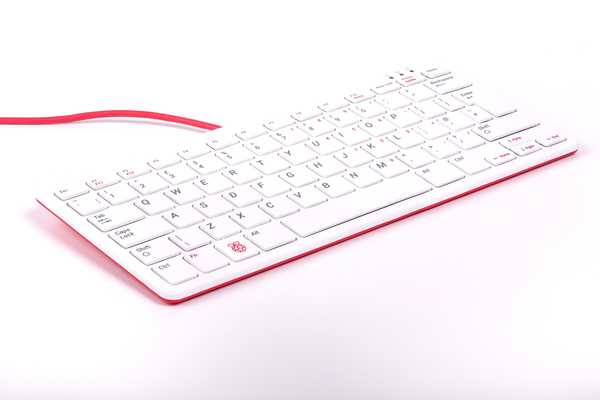 Raspberry Pi Official Keyboard, red and white