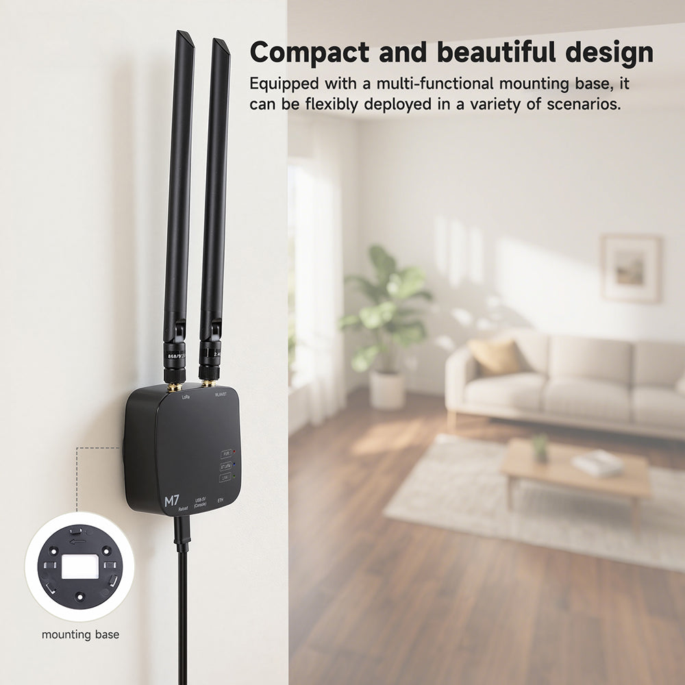 Elecrow ThinkNode M7 Meshtastic gateway, compact design